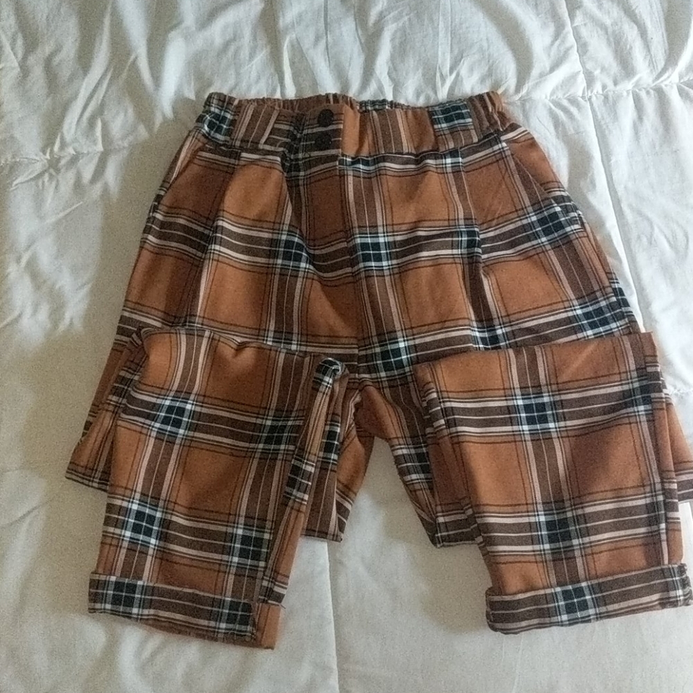 Plaid trousers
